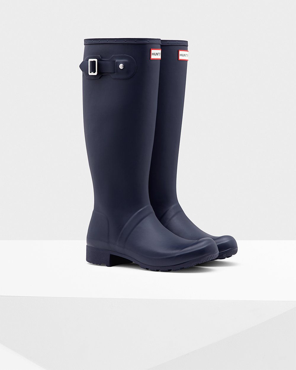 Hunter Mujer Original Tour Foldable - Botas de Lluvia Azul Marino - 190-TVGXND